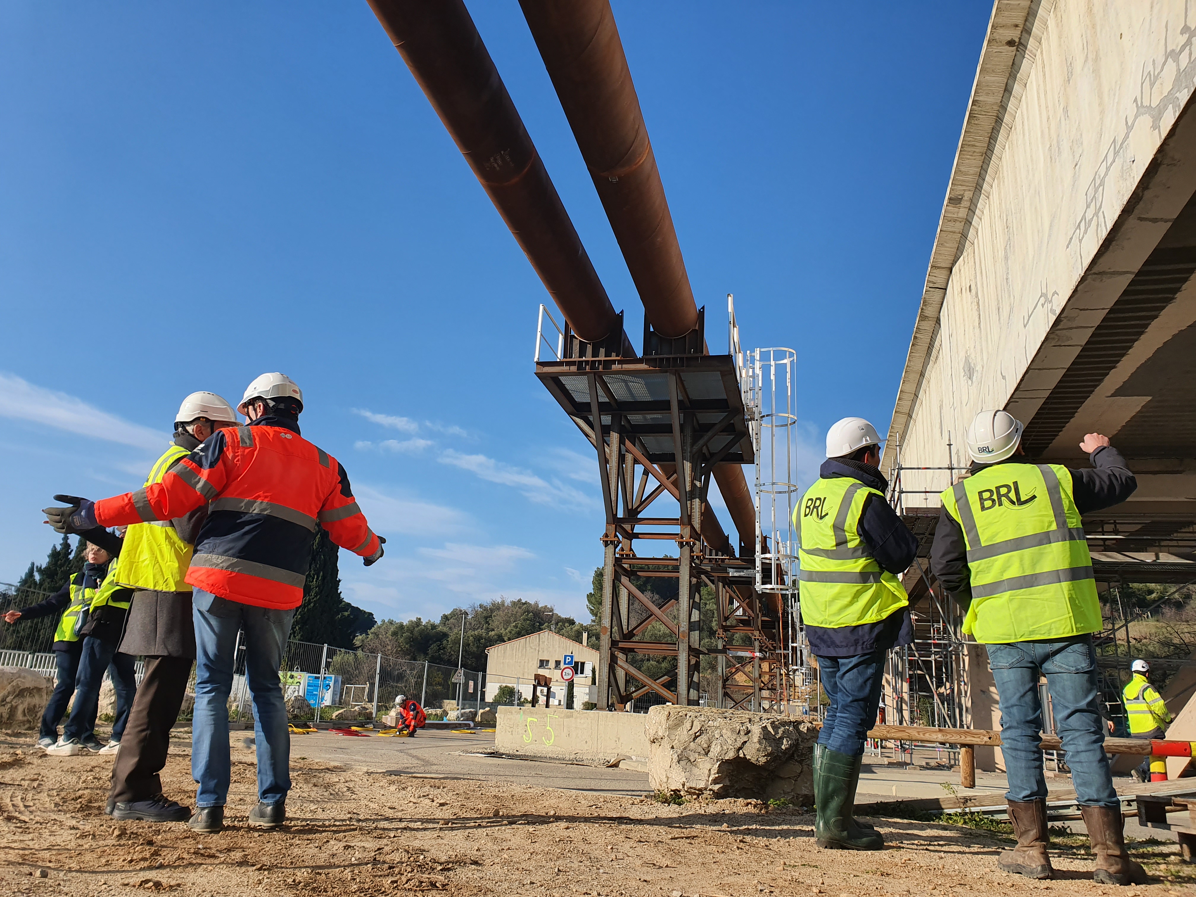 Ouvriers sur un chantier